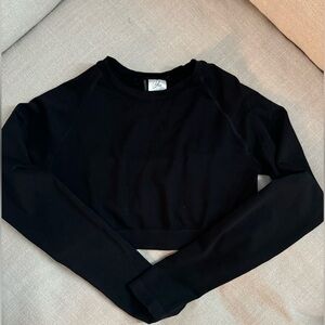 YoungLA Black Long Sleeve Crop Top